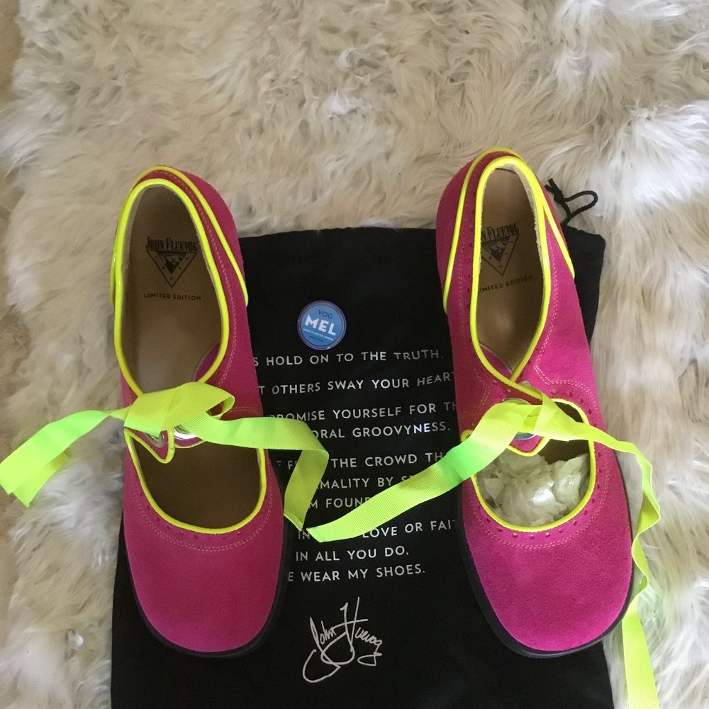 John Fluevog  Sugar Snap  limited edition shoes size 11.5 W 9.5 new